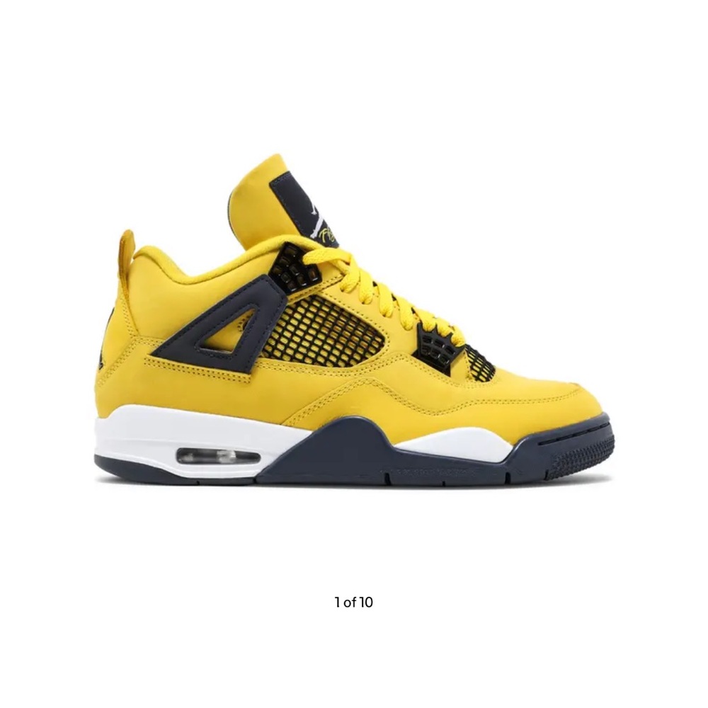 Jordan Yellow and Black Sneakers